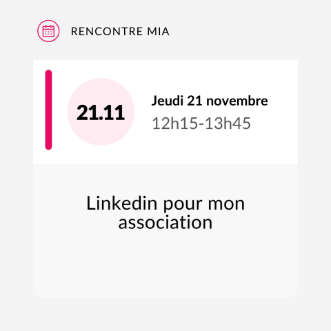 Linkedin pour mon association