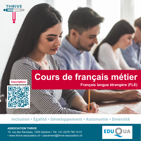 [FORMATION] – Cours de français métier (FLE) à partir de septembre 2024 : inscriptions ouvertes
