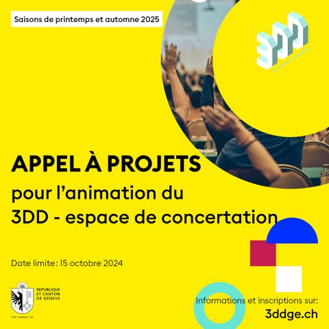 Appel à projets - Animez le 3DD - espace de concertation!